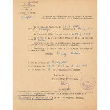 Correspondance administrative de l'école d'Houquetot (1949 à 1953).