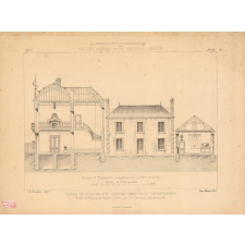 Ecole et Mairie de Brécy (Cher), par Mr. Tarlier, Architecte.
