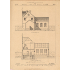 Ecole mixte et Mairie de Néron (Eure-et-Loire), par Mr. Leloup Architecte.