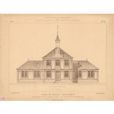 Ecole et Mairie d'Ermenonville (Oise), par Mr. Drin Architecte.