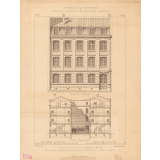 Ecole Rue et Impasse des Bourdonnais, par MM. Radicon et L. Noguet, Architectes.