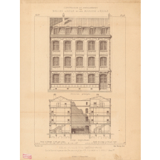 Ecole Rue et Impasse des Bourdonnais, par MM. Radicon et L. Noguet, Architectes.