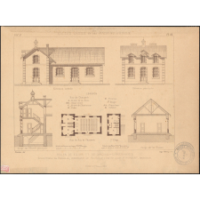 Ecole mixte de Bienaille, commune de Montaillé, (Sarthe), par Mr. Gombert, Architecte.