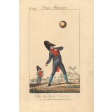 Planche N° 219 : Elève jouant à la balle : Lycée Napoléon