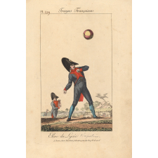 Planche N° 219 : Elève jouant à la balle : Lycée Napoléon