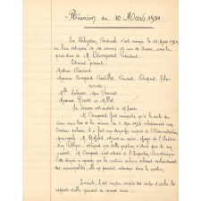 Registre des Procès-Verbaux des Réunions de la Délégation Cantonale. 5ème Canton de Rouen.