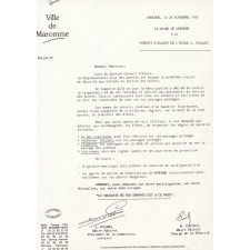 Sécurité aux entrées et sorties des élèves de l'école L. Fouquet à Maromme. 