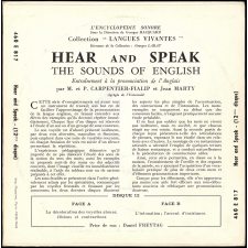 Hear and Speak : the sounds of English : entraînement à la prononciation de l'anglais. 12ème disque 
 