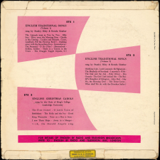 English traditional songs. Volume 1