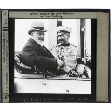 Eduard VII. und Wilhelm II. auf der Saalburg = Édouard VII et Guillaume II à la Saalburg