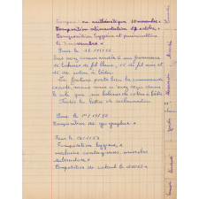 Cahier de brouillon