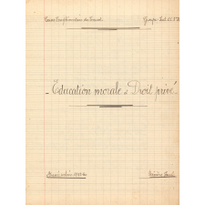 Education morale et droit privé