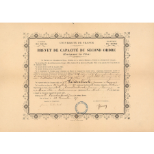 Brevet de capacité du second ordre