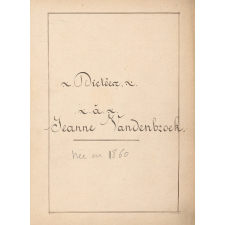 Dictées à Jeanne Vandenbroek
