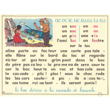 Tableau mural. Rémi et Aline. Niveau 2. N°5 : ac, oc, ic, uc, as, os, is, us / N°6 : al, ol, il, ul, oul, eul, oil.