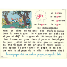Tableau mural. Rémi et Aline. Niveau 2. N°7 : if, af, ouf, oif, uif, euf / N°8 : gn.