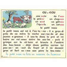 Tableau mural. Rémi et Aline. Niveau 2. N°9 : en = an, em = am / N°10 : au = eau.