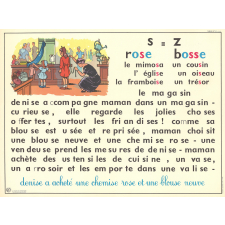 Tableau mural. Rémi et Aline. Niveau 2. N°13 : z / N°14 : s = z.