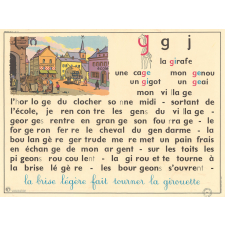 Tableau mural. Rémi et Aline. Niveau 2. N°17 : g, j / N°18 : ce = se, ça = sa.
