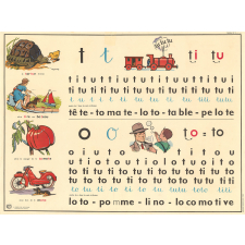 Tableau mural. Rémi et Aline. NIveau 1. N°1: i , u / N°2 : t, o.
