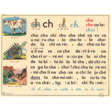 Tableau mural. Rémi et Aline. Niveau 1. N°17 : ch / N°18 : ou.