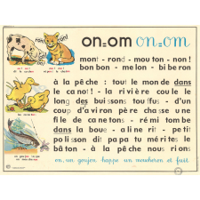 Tableau mural. Rémi et Aline. Niveau 1. N°19 : on / N°20 : oi.