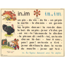 Tableau mural. Rémi et Aline. Niveau 1. N°21: an / N°22 : in.