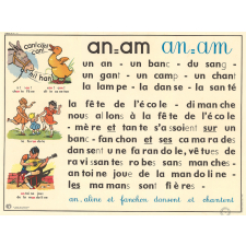 Tableau mural. Rémi et Aline. Niveau 1. N°21: an / N°22 : in.