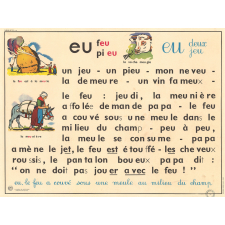 Tableau mural. Rémi et Aline. Niveau 1. N°23 : eu / Révision.