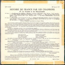 Histoire de France par les chansons. 4, La Fronde et les Mazarinades