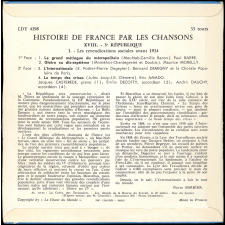 Histoire de France par les chansons. 18, IIIème République : les revendications sociales avant 1914