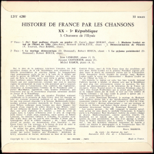 Histoire de France par les chansons. 20, IIIème République : chansons de l'Elysée