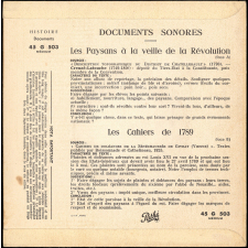 1789. Les Paysans à la veille de la Révolution ; Un cahier de doléances