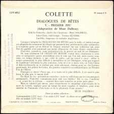 Dialogues de bêtes. V, premier feu