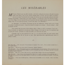 Les Misérables d'après le roman de Victor Hugo