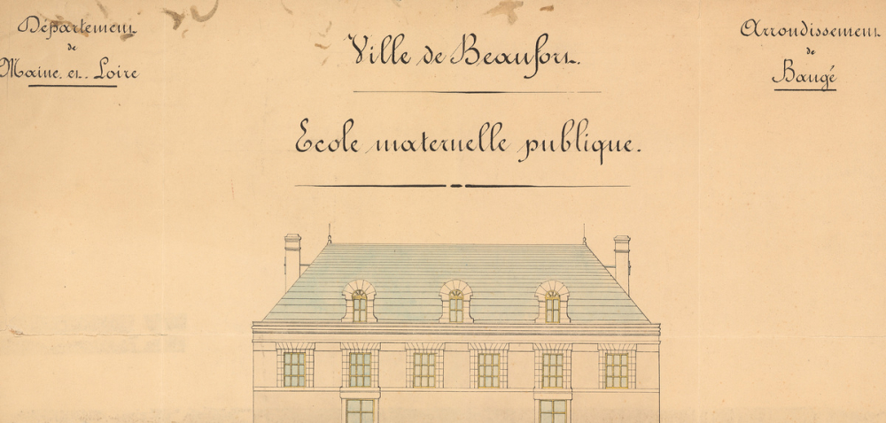 Ecole maternelle publique. Ville de Beaufort. 