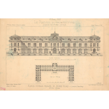 Ecole Normale Primaire de Jeunes filles à Limoges (Haute-Vienne) - Mr. Tixier, Architecte.