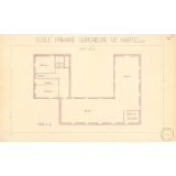 Ecole Primaire Supérieure de Martel (Lot). 2eme étage.