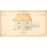 Commune d'Allondaz. Mairie-école. Autrefois. Aujourd'hui.