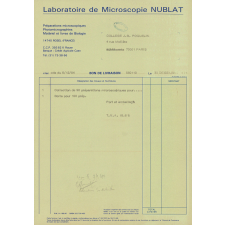 Archives du laboratoire de sciences naturelles du collège Poquelin à Paris.