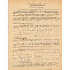 Application pour 1959-1960 de la loi du 28 septembre 1951 (Loi Barangé) - Programme d'emploi.