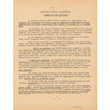 Application pour 1958-1959 de la loi du 28 septembre 1951 (Loi Barangé) - Programme d'emploi.
