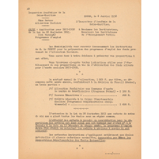 Application pour 1957-1958 de la loi du 28 septembre 1951 (Loi Barangé) - Programme d'emploi.