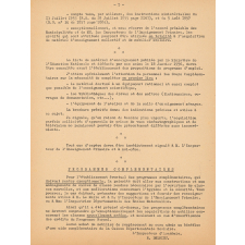 Application pour 1957-1958 de la loi du 28 septembre 1951 (Loi Barangé) - Programme d'emploi.