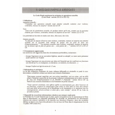 Violences sexuelles. Prise en charge et prévention en milieu scolaire. Document d'information à l'intention des personnels des établissements scolaires.