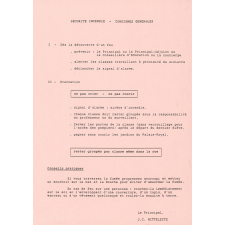 Sécurité incendie.