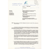 Académie de Rouen. Circulaire rectorale. Mise en place de la rénovation pédagogique des lycées à la rentrée 1992 au niveau de la classe de seconde
