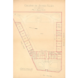 Collège de jeunes filles (de Cholet). Plan du Rez-de-Chaussée.