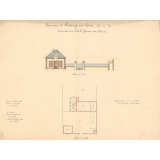Commune de Fontenay-sur-Conie. Eure-et-Loir. Construction d'une Ecole de Garçons avec Mairie.