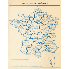 Carte des Académies.